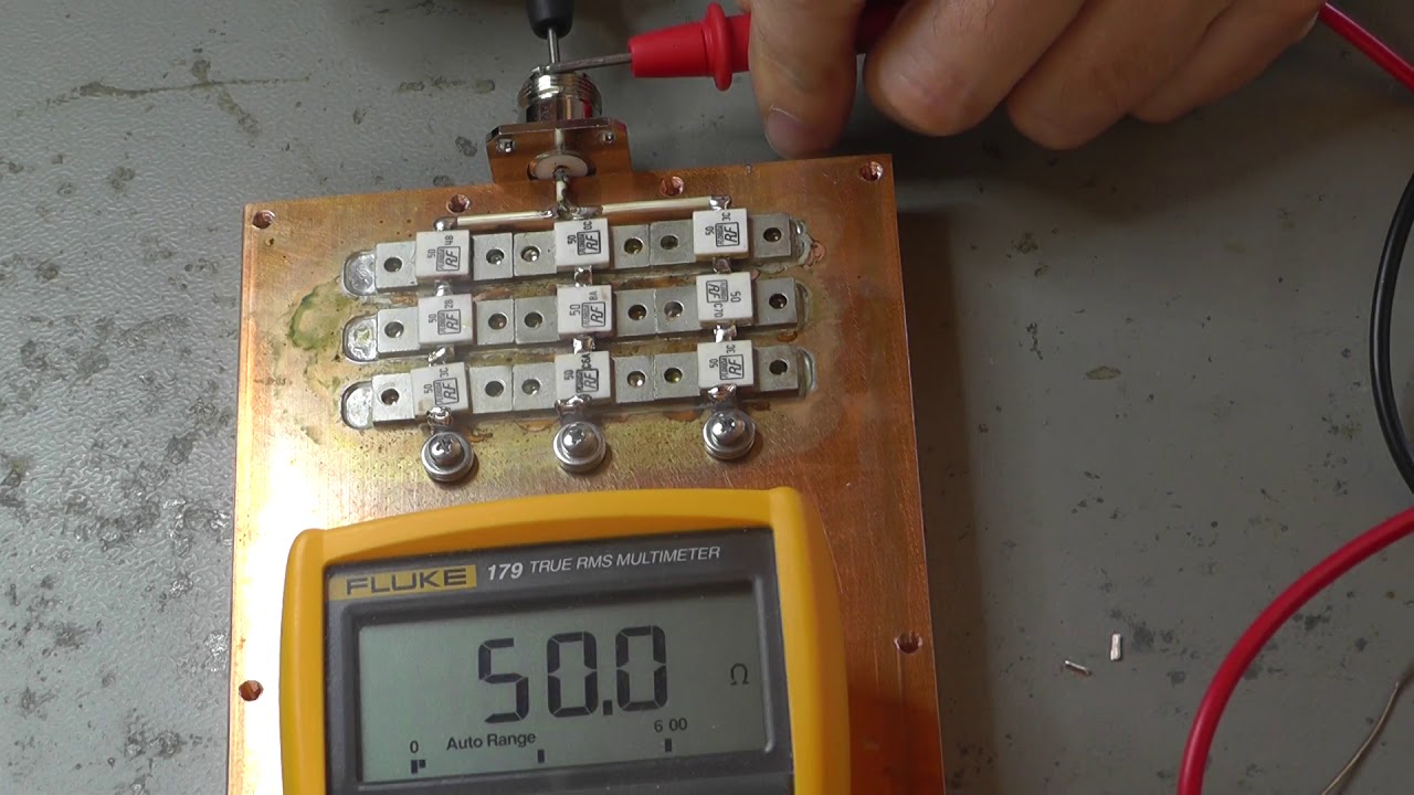 2.25 kW Power-Dummyload with Heat-Spreader and Water Cooling