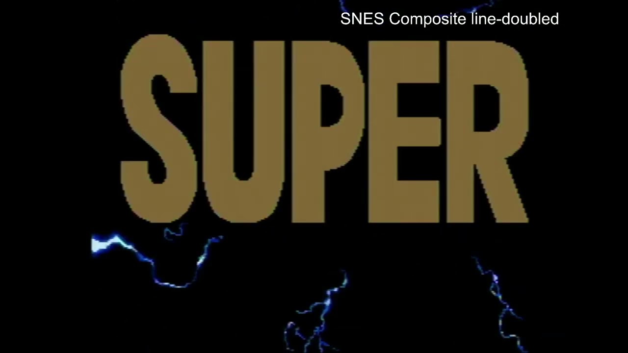 SNES Composite vs HD Retrovision Component