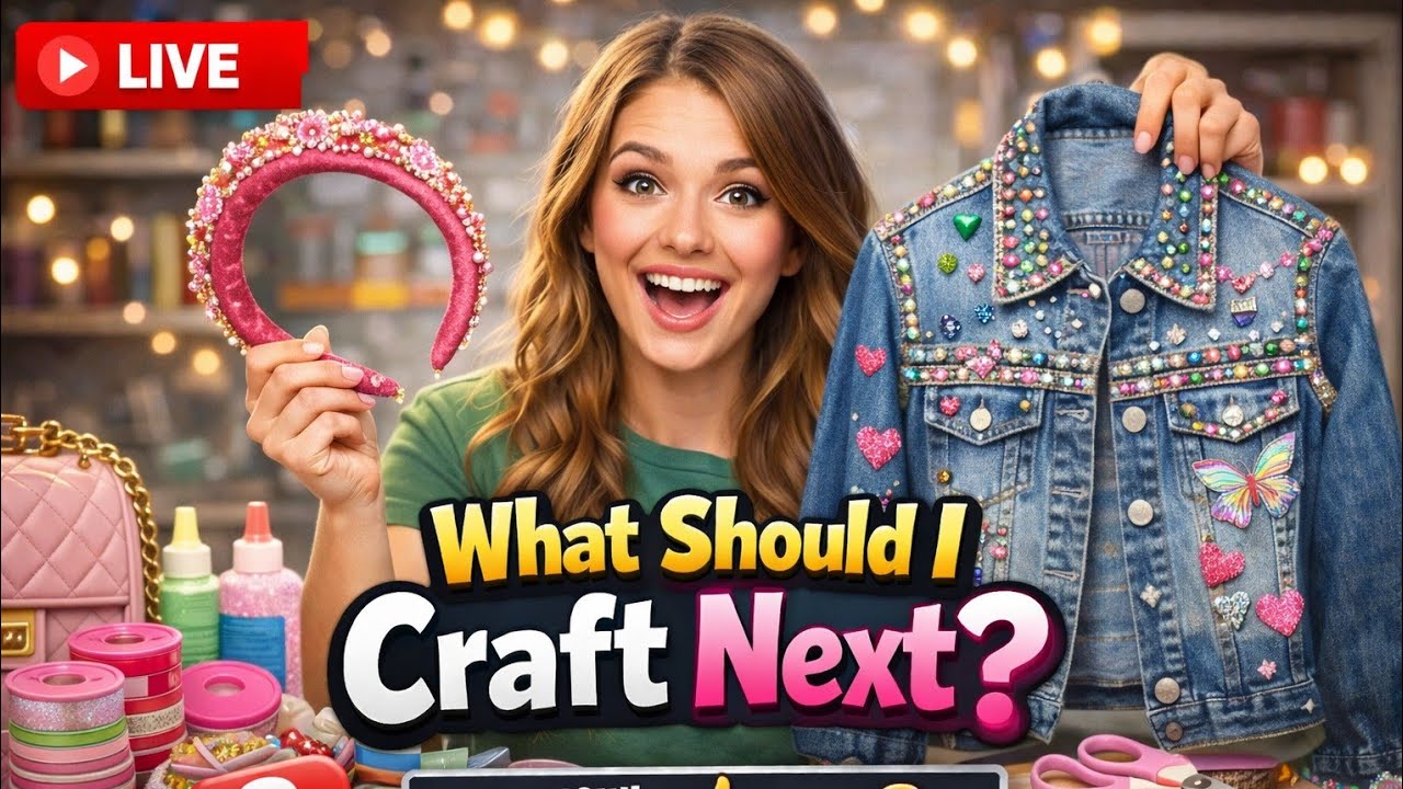 You Control My Next Fashion DIY 👗 LIVE Craft Session Chitchat