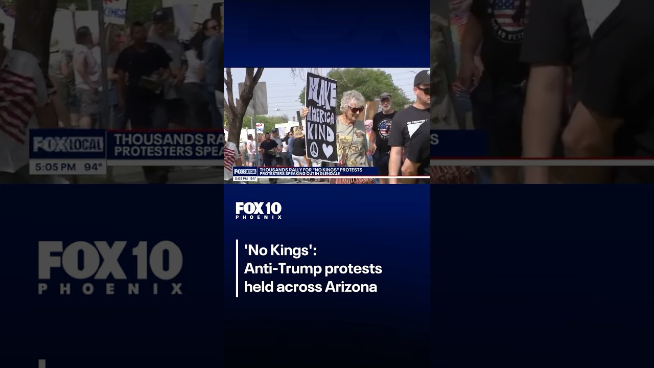 &laquo;Никаких королей&raquo;: по всей Аризоне прошли антитрамповские протесты | FOX 10 Phoenix
