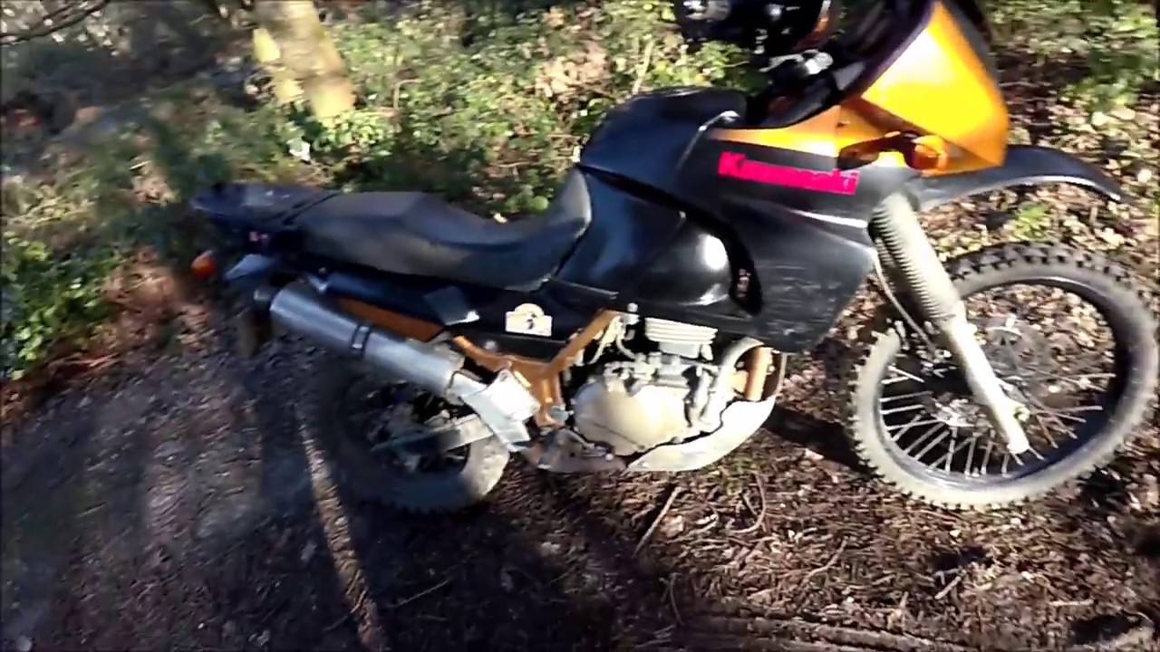 Kawasaki KLE 500 offroad and lost minibus driver.