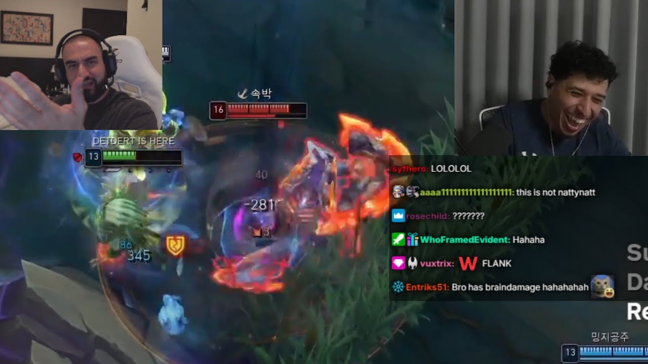(1/5) humzh gets in call with detdert after watching him int on rengar for 50 gifted subs