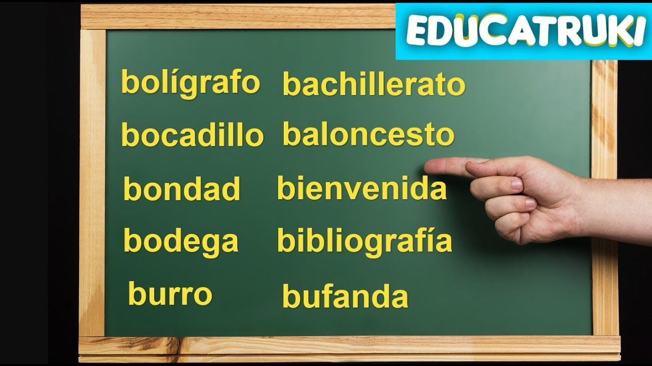 DICTADO de PALABRAS - BA BE BI BO BU [Nivel 2] | EDUCATRUKI
