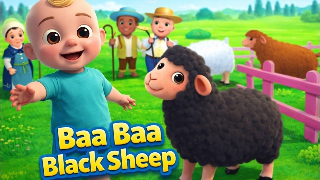 📌 Baa Baa Black Sheep 🐑✨ | Wooly Wiggles & Colorful Fun! | Baby Bubbles
