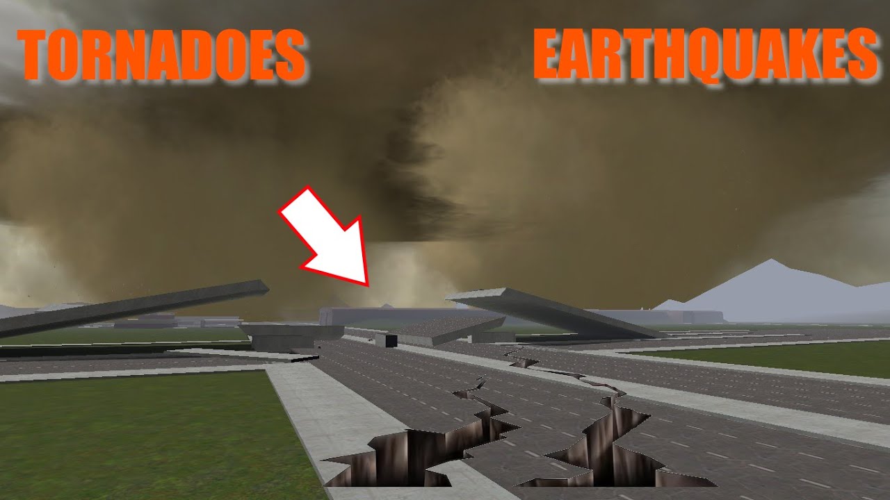Tornadoes, earthquakes vs highway bridge! - Gmod gameplay