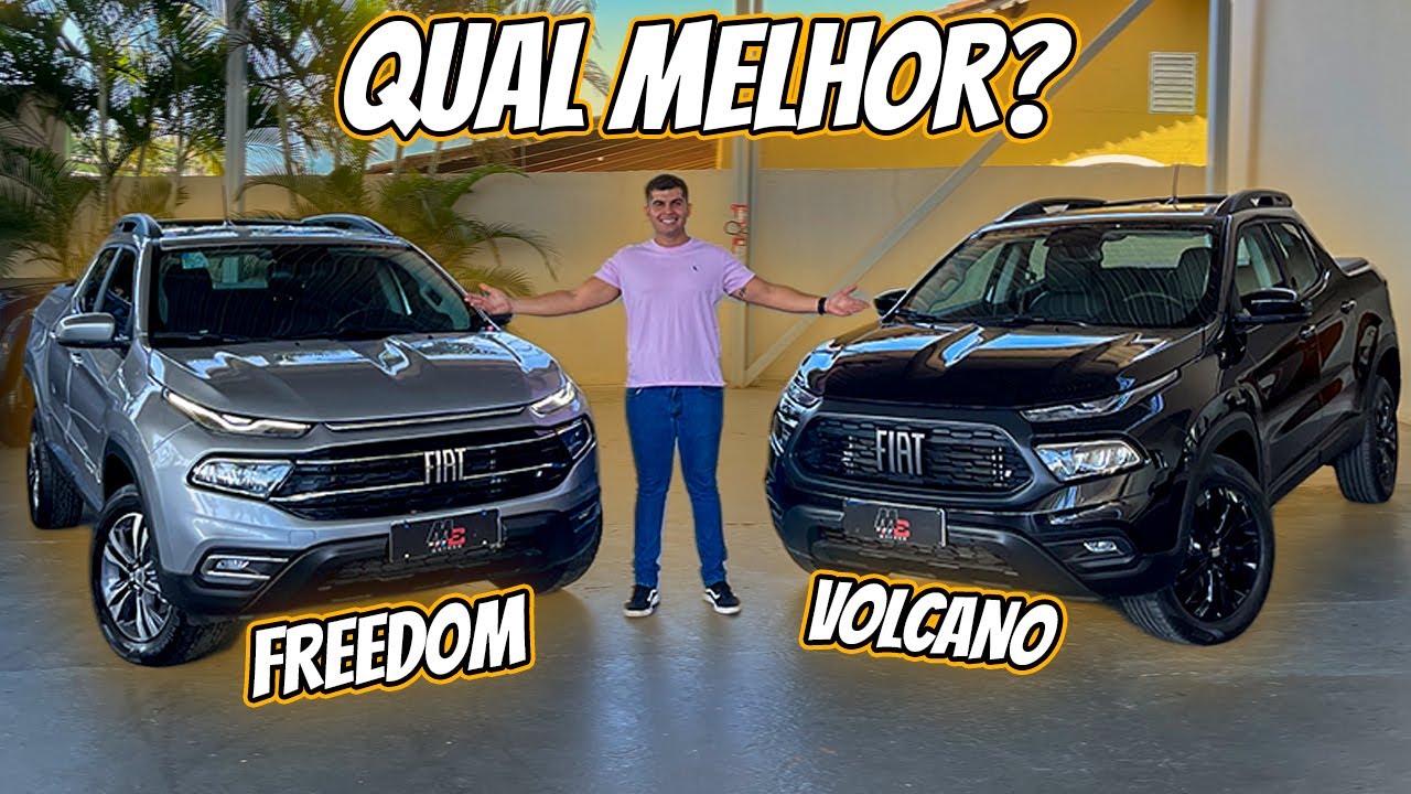 COMPARATIVO: Fiat Toro Freedom vs Fiat Toro Volcano! Qual é melhor?