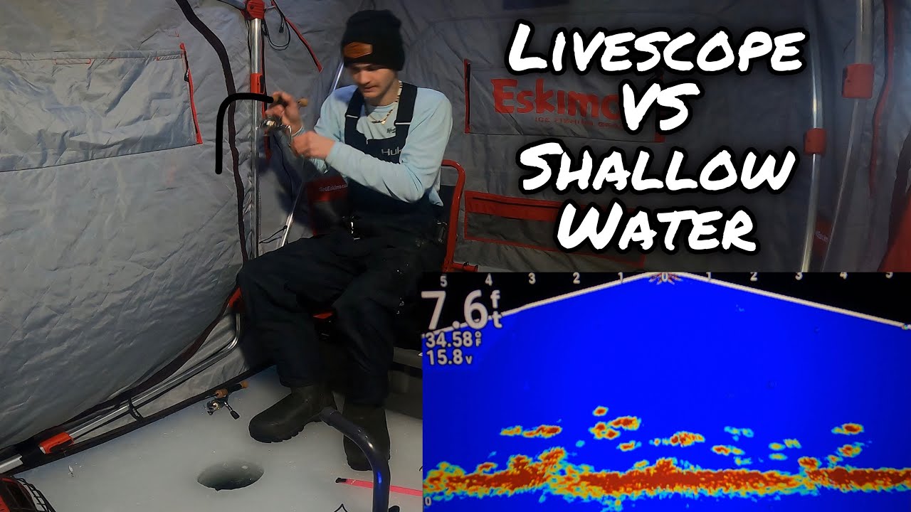 Ice Fishing Shallow Water Panfish With Livescope Plus