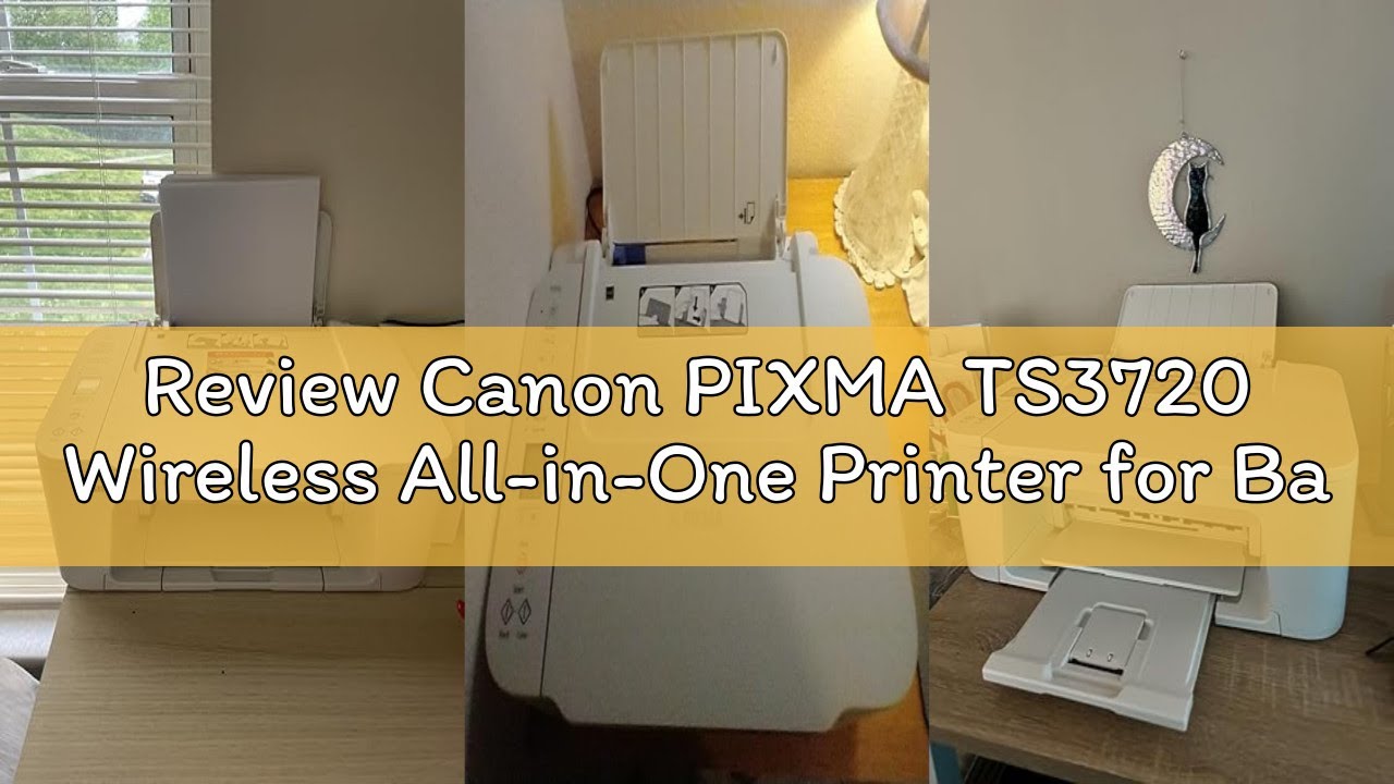 Review Canon PIXMA TS3720 Wireless All-in-One Printer for Basic Home Printing, White