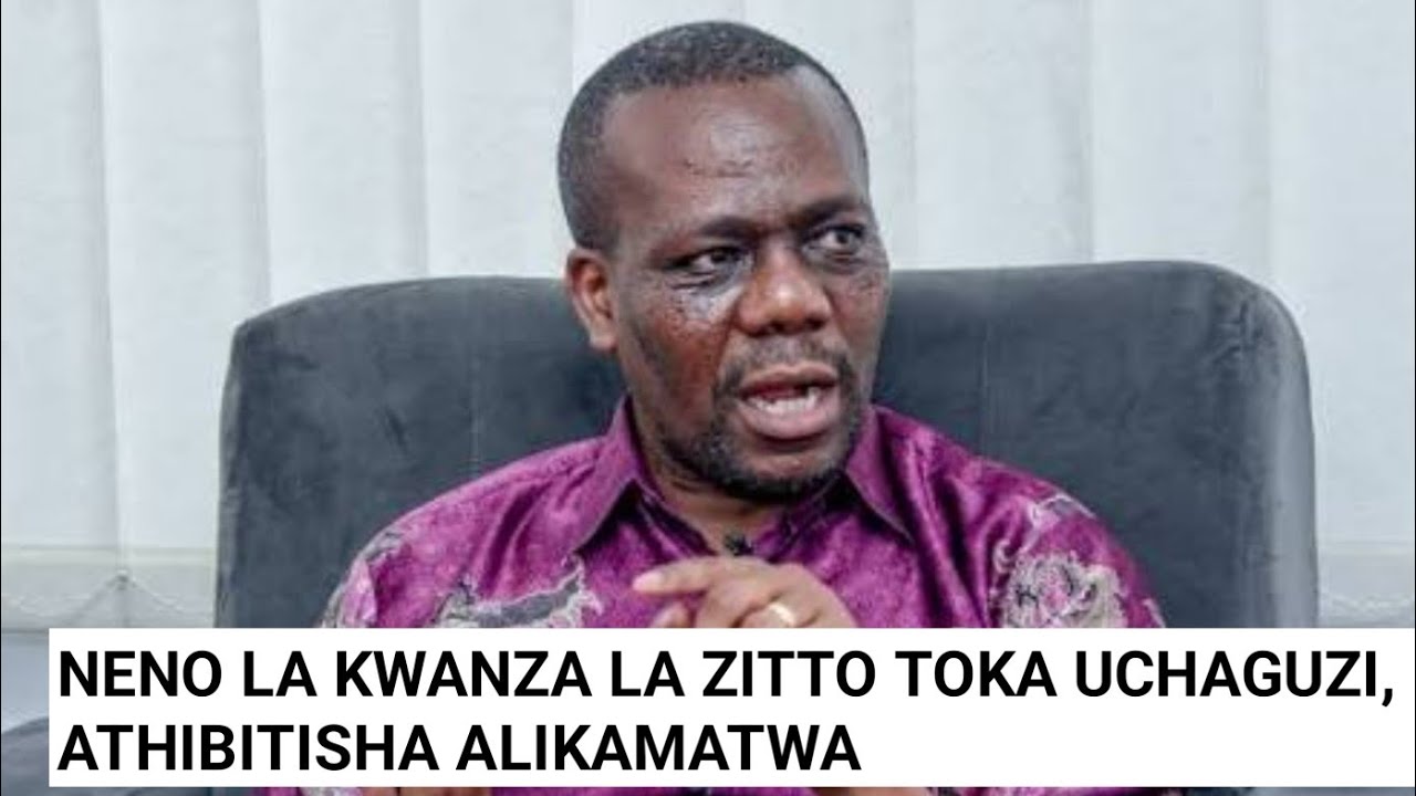 HILI HAPA NENO LA KWANZA LA ZITTO KABWE TOKA UCHAGUZI UPITE.