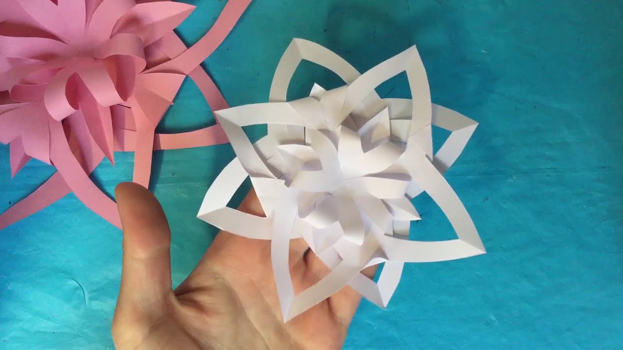 MOOIE & MAKKELIJKE BLOEM MAKEN VAN PAPIER - Knutselen, Diy, Tutorial