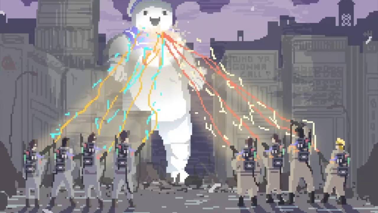 Ghostbusters Theme Tribute - 8-bits Version w/ Animated GIF