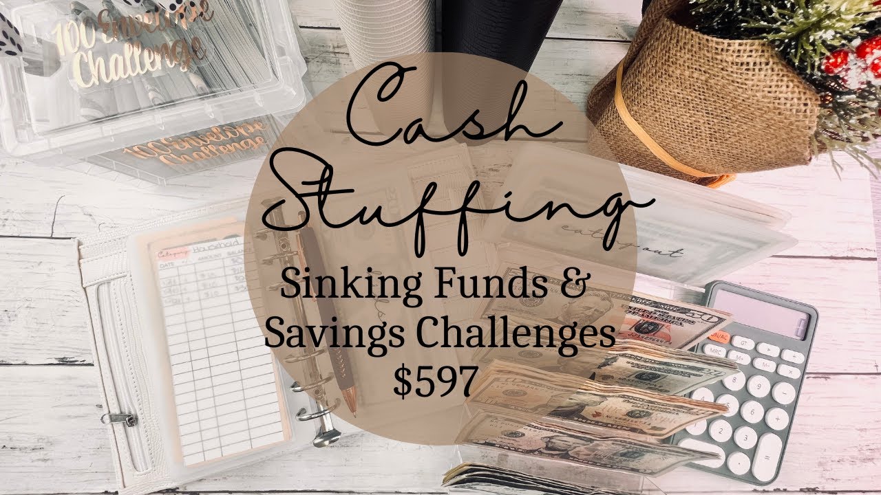 Cash Stuffing $597 | Cash Envelope System | Sinking Funds & Savings Challenges