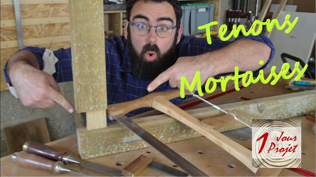 Tenon et mortaise avec des outils à mains / Mortise and tenon with hand tools