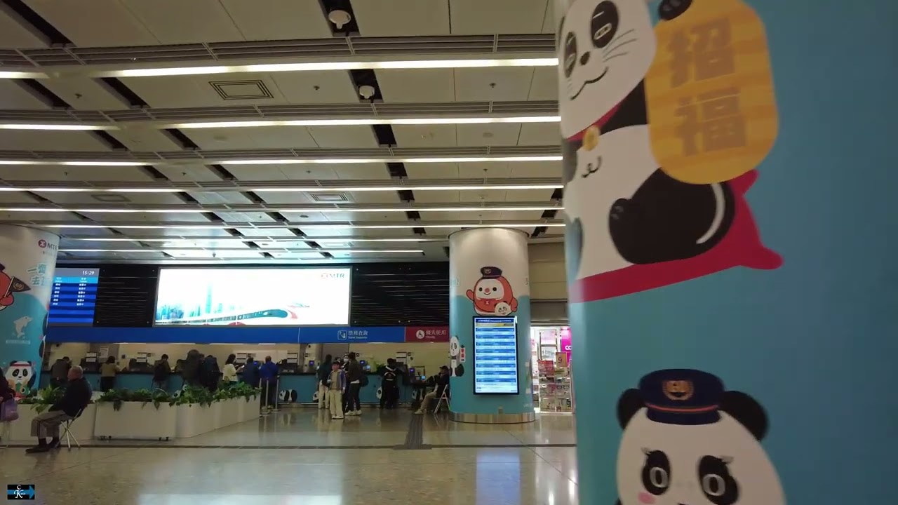 柯士甸站 步行往 西九龍高鐵站 Austin Station to HK West Kln Station