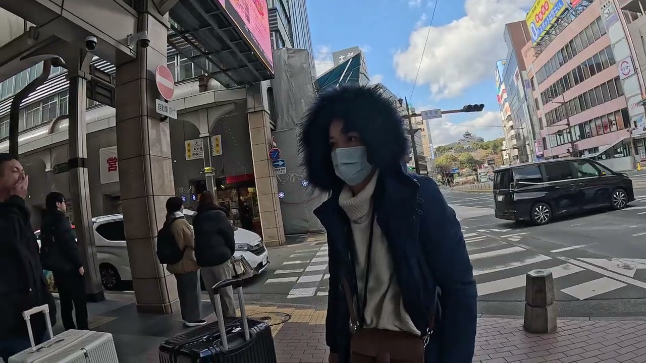 2026/01/23 熊本機場前搭交通車-下車後前往OMO5 熊本飯店