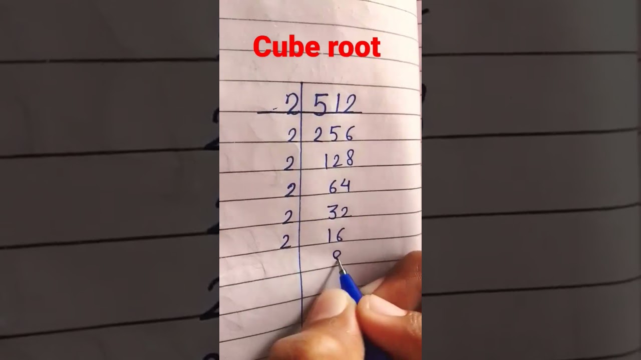 How to find cube root of 512 # Mathematics
