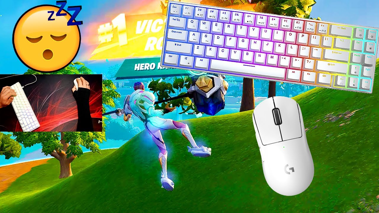 😴RK71 ASMR😴 Zero Build Gameplay Satisfying Keyboard Fortnite🏆
