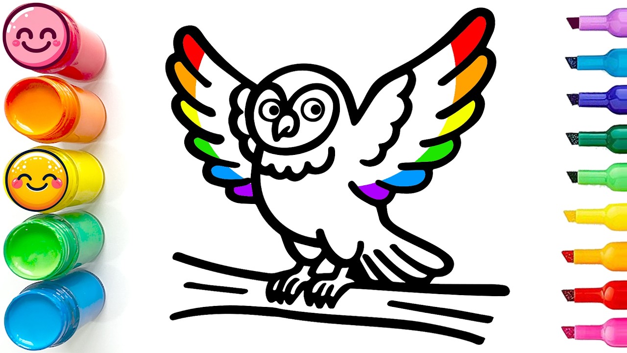 Drawing and Coloring a Colorful Bird | Easy Step by Step Tutorial for Beginners