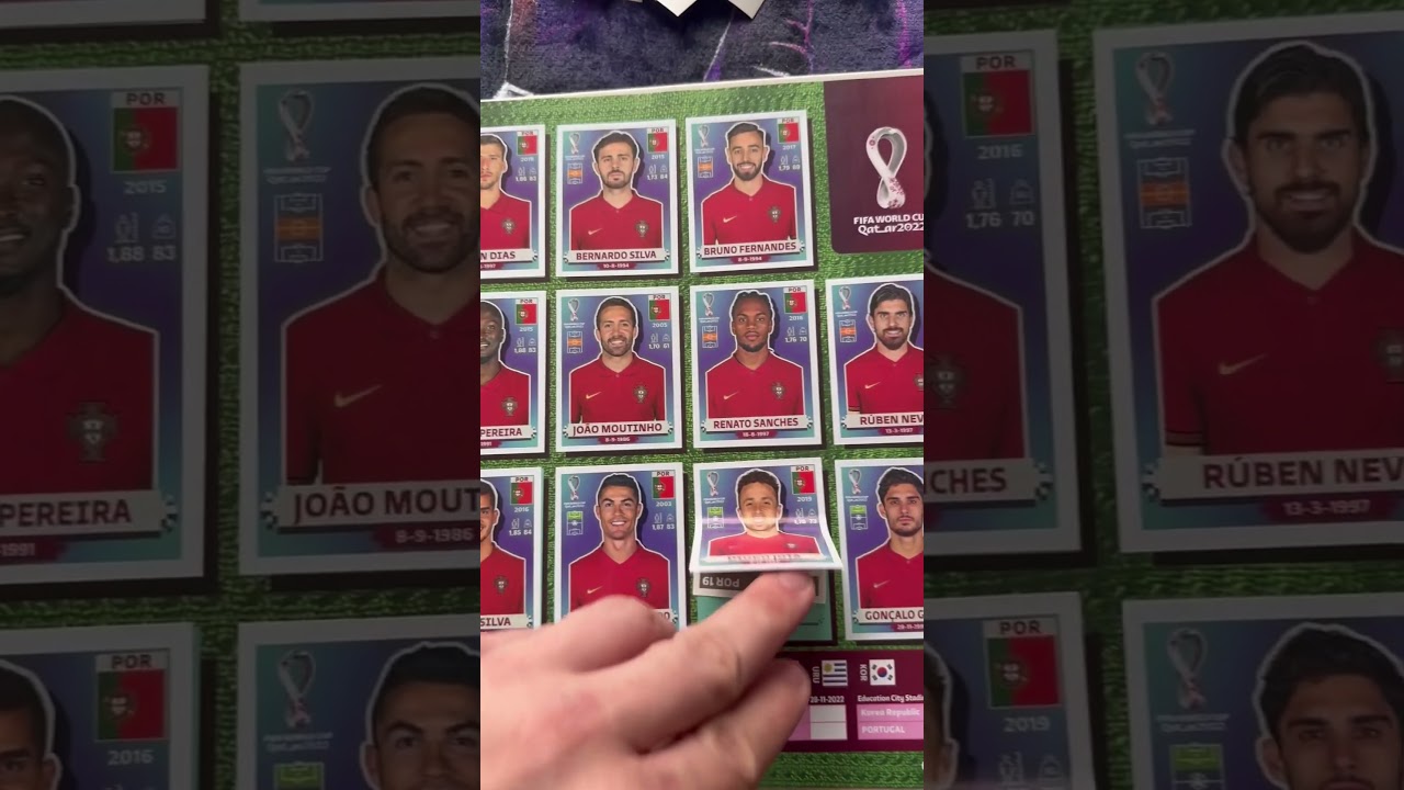 Panini Qatar 2022 PORTUGAL completed #paninifootball #paninistickers #paniniqatar
