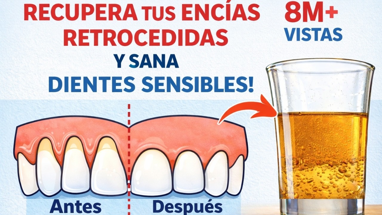 Cura las encías retraídas y hazlas crecer de nuevo | Trata la sensibilidad dental y la gingivitis