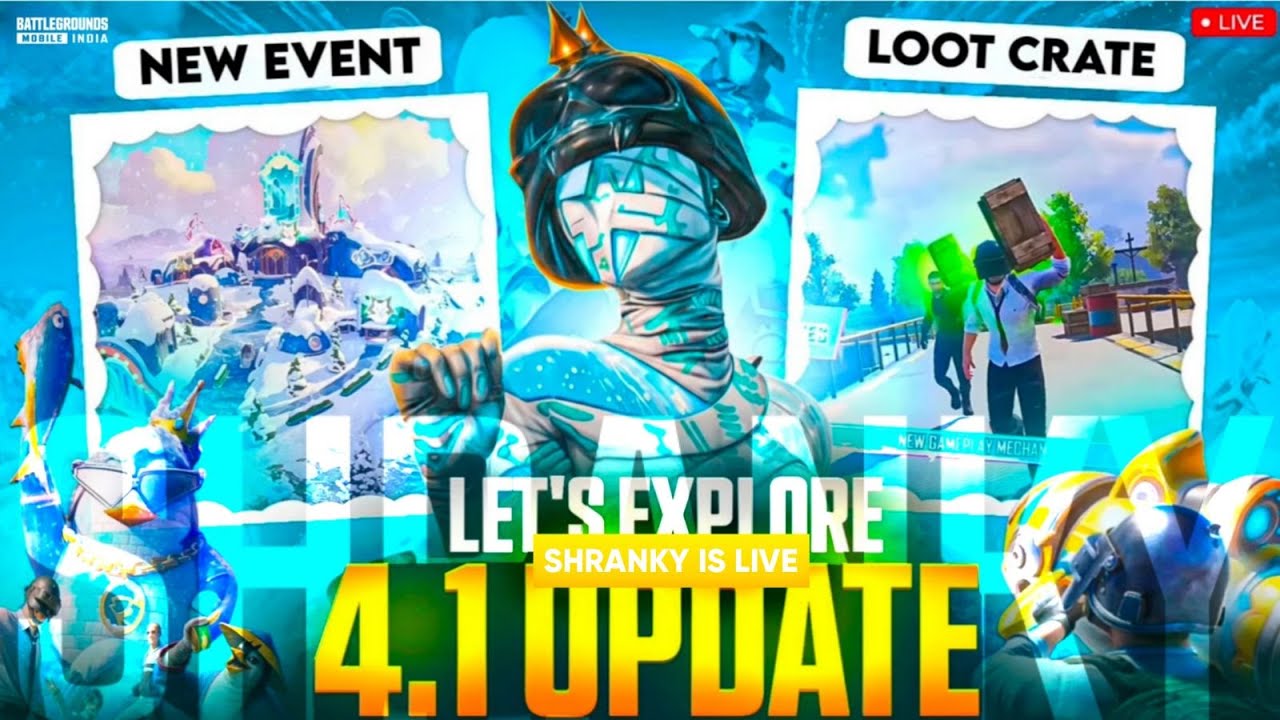 4.1 BGMI UPADATE  NEW BGMI GAMEPLAY @SHRANKYPLAYZZ
