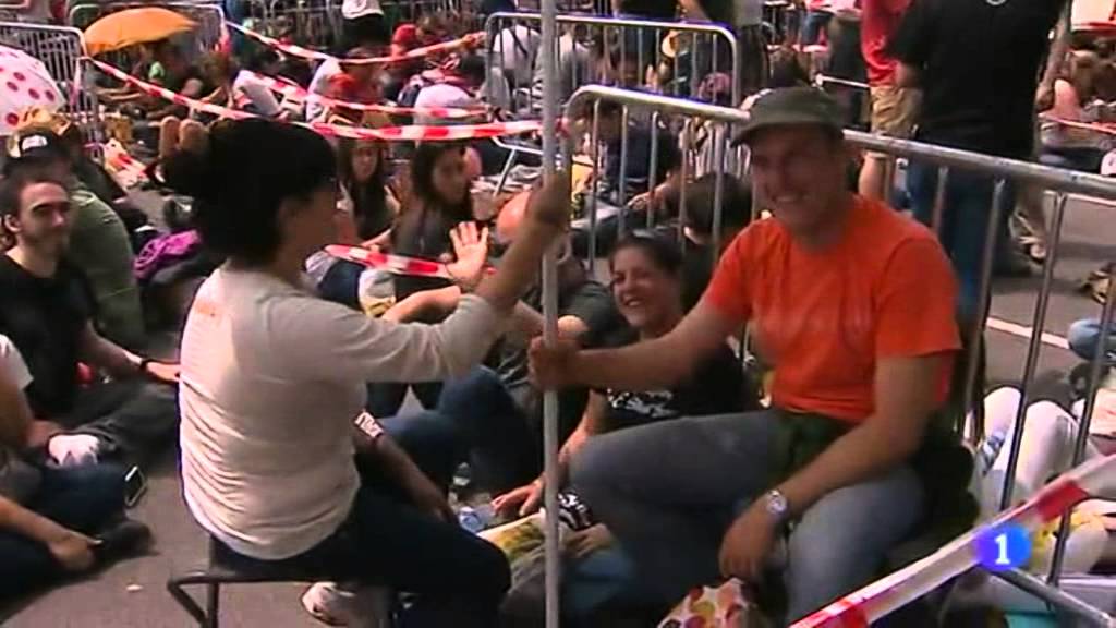 bruce springsteen gijon 2013 TVE noticias fans  cantando