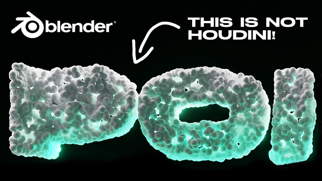 Make $$$ with THIS 3D Text Album Cover Idea - Animated Point Cloud | Blender 3D Text tutorial