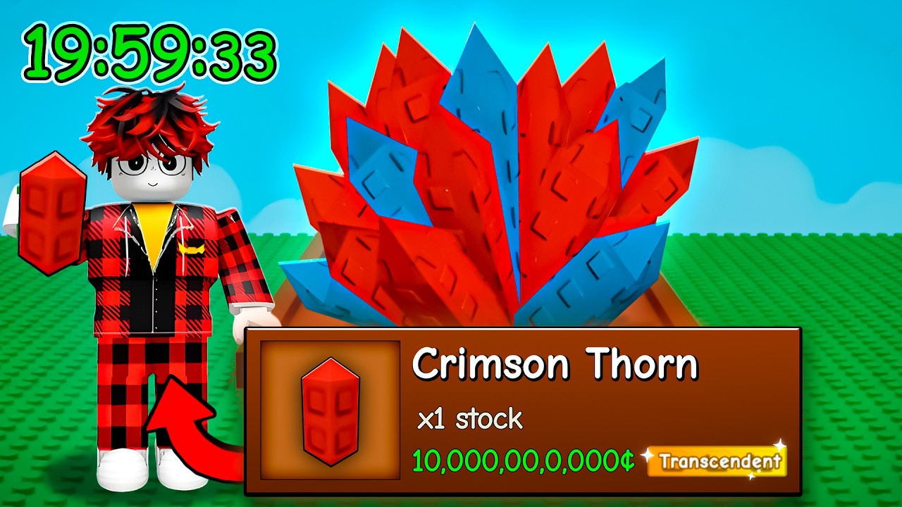 😱Как Быстро я Смогу ПОЛУЧИТЬ Crimson Thorn в Grow a Garden