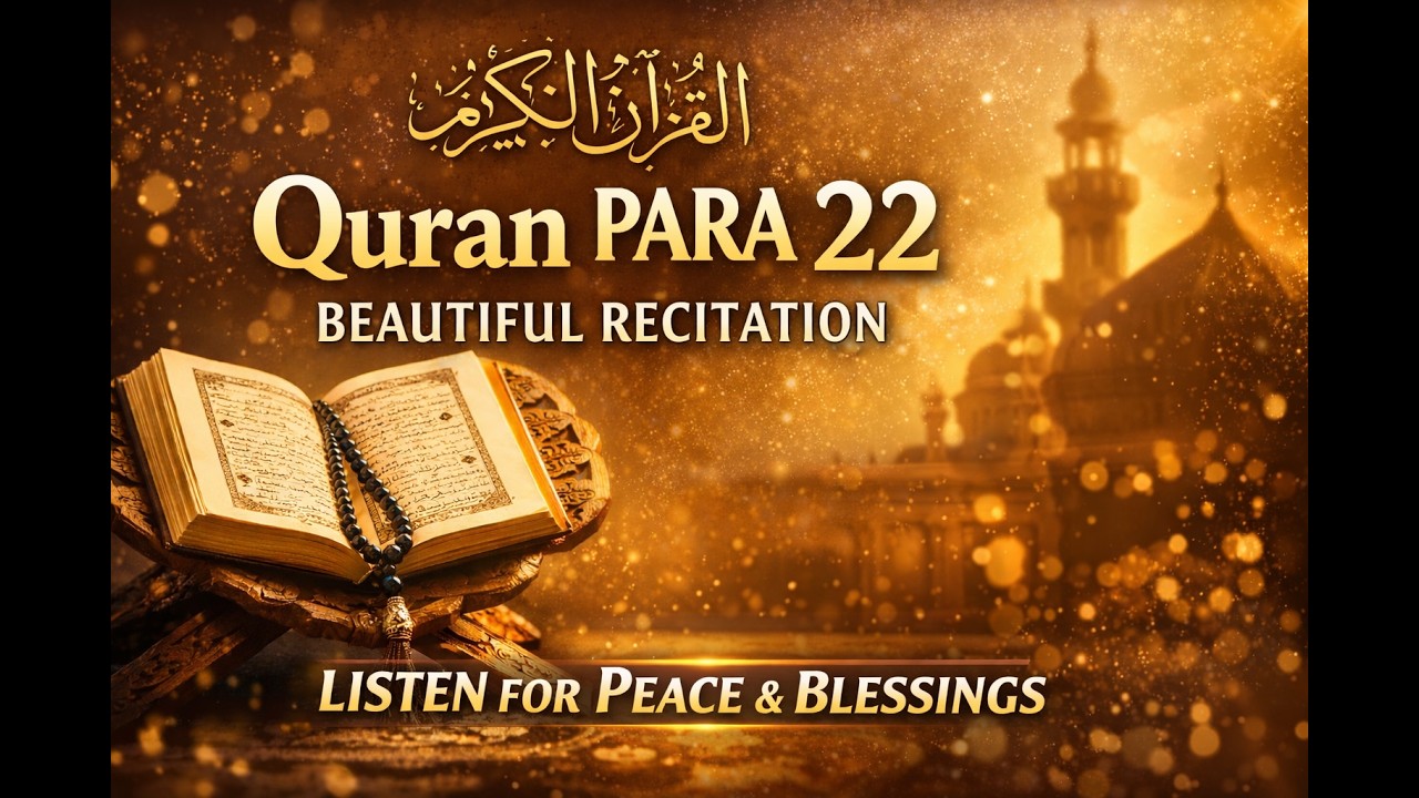 Quran Para 22 Beautiful Recitation | Para 22 Tilawat with Peaceful Voice  #Quran #Recitation #allah