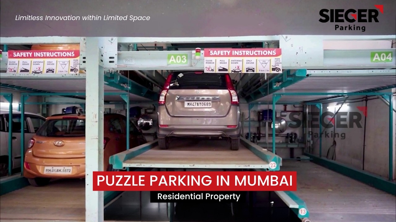 Puzzle Parking in Mumbai | 4 Level Above Ground + 2 Pit Puzzle Parking for Residential Property
