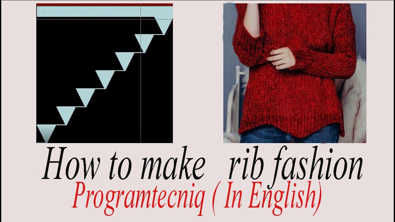 How to make the  rib fashion by HQPDS  software || In English || Programtecniq