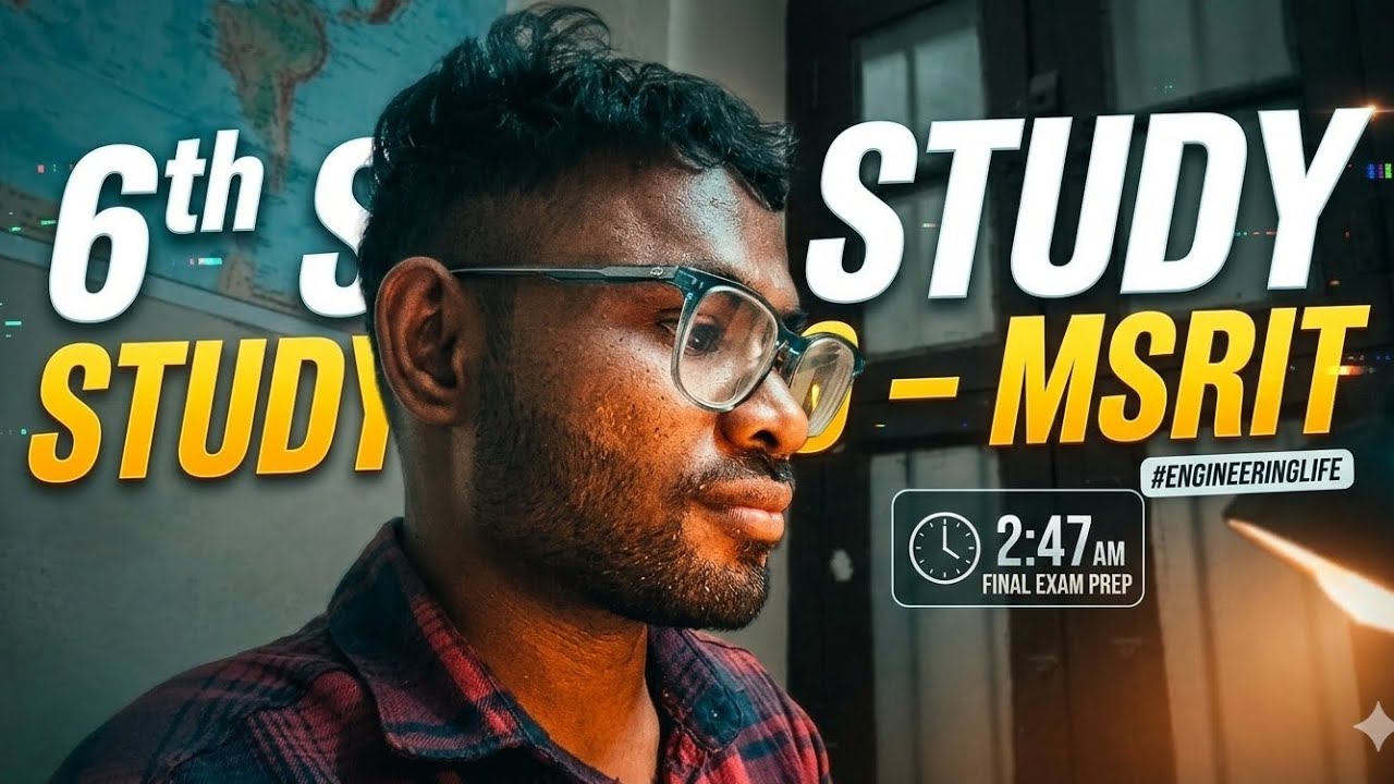 MSRIT 6th Sem Day 1 🔥 This Semester Will Change My Life | Engineering Comeback || #MSRIT Bengaluru 