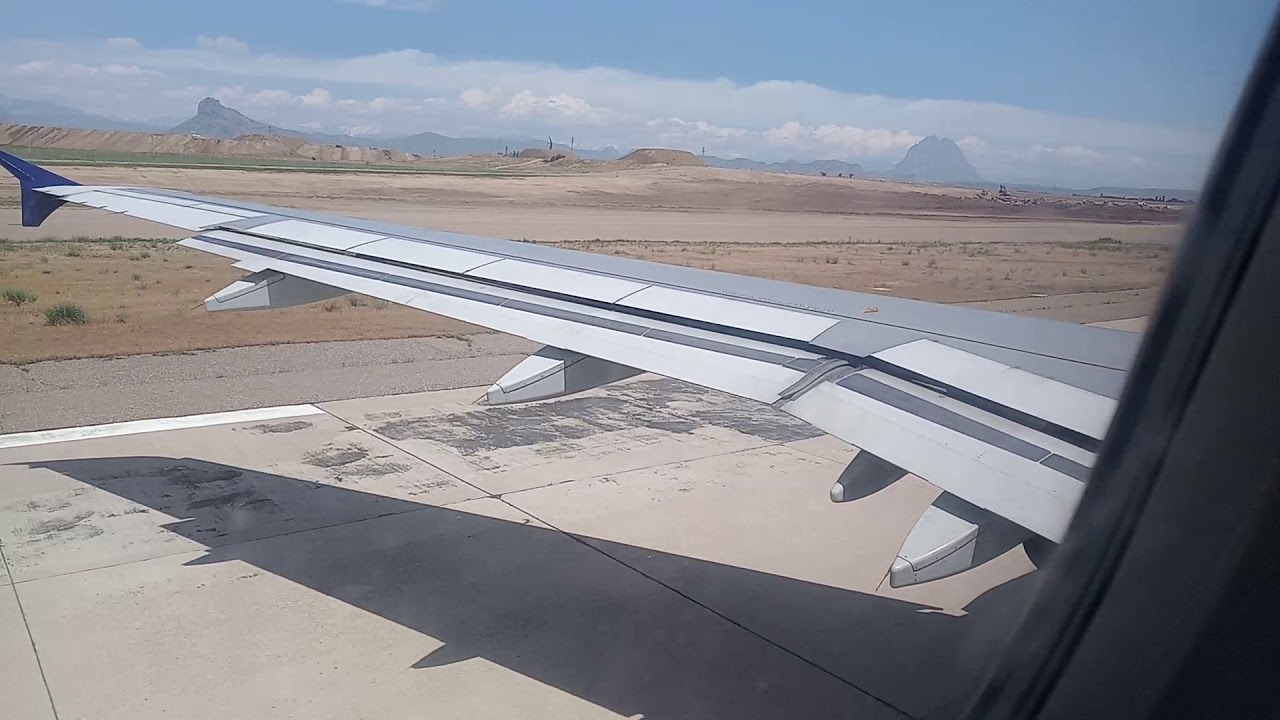 Bakı - Naxçıvan A320.  22.05.2019 Naxçıvan MR hava limanına eniş