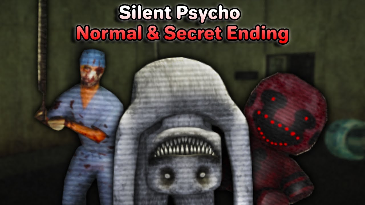 Silent Psycho - Normal & Secret Ending Solo Walkthrough (Roblox)