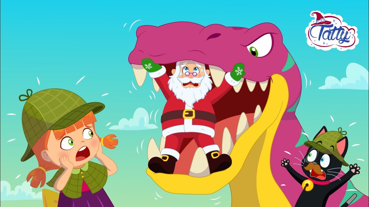 ينقذ Tatty و Misifu بابا نويل 🎅 الرسوم الكاريكاتورية للعام الجديد للأطفال