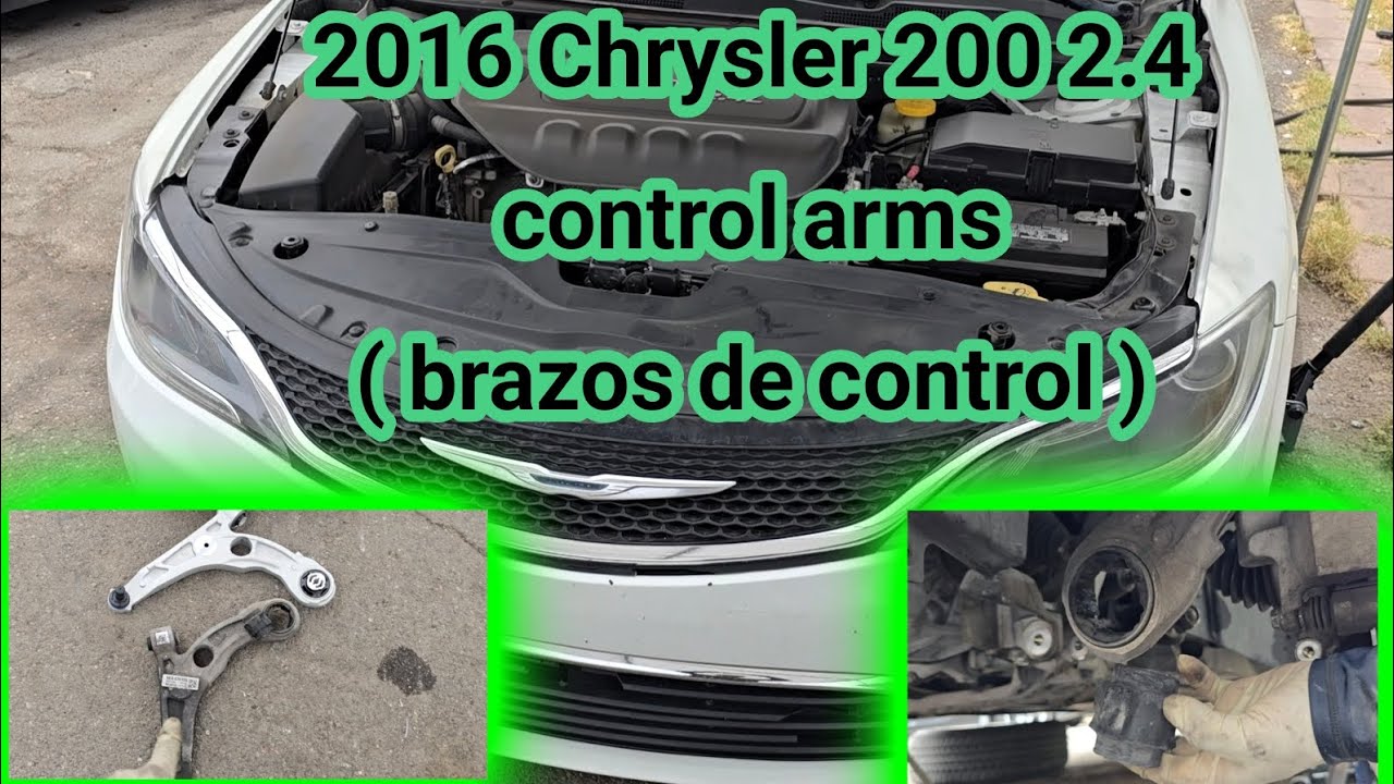 2016 Chrysler 200 2.4 como cambiar brazos de control delanteros ( how to replace front control arms)