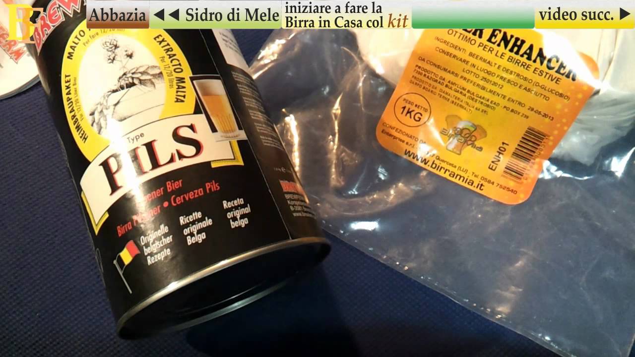 Birra PILS fatta in CASA col KIT 1 - homebrewing Malto Amaricato Brewferm Pils BrewingFriends