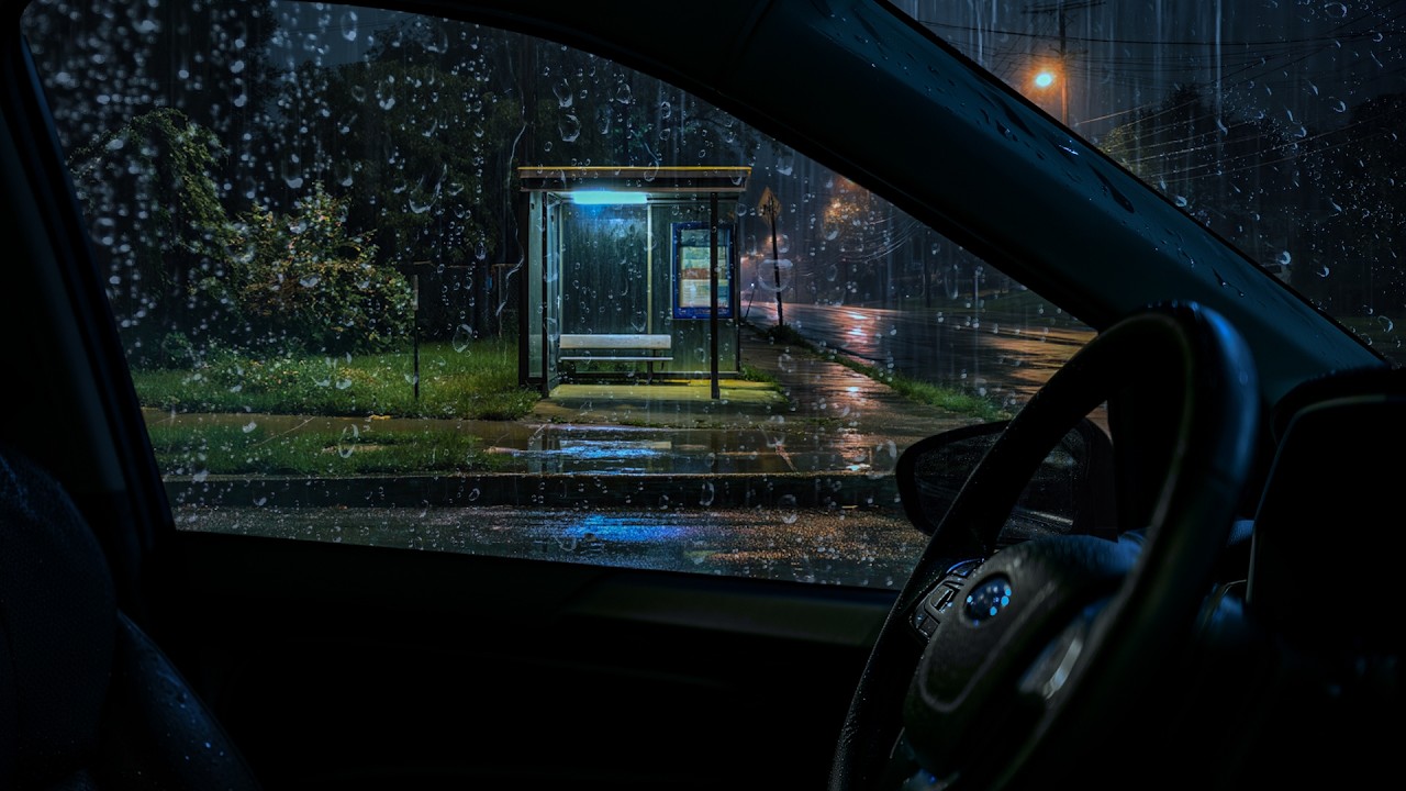 Stop Overthinking Tonight with Heavy Rain on Car - Sounds for Deep Sleep, Anxiety Relief