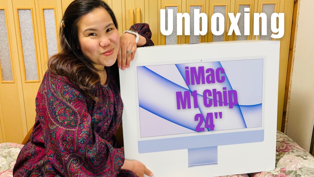M1 iMac Purple Unboxing | 046 VLOG | Clarisse Mori