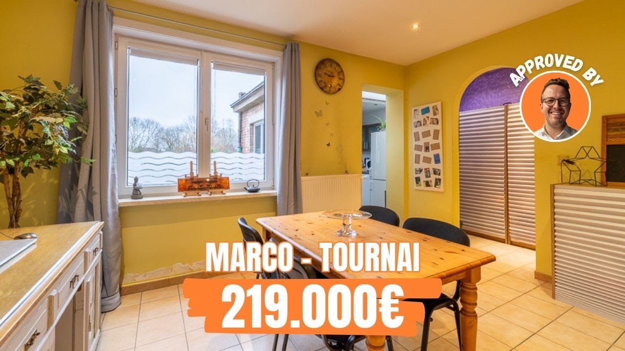 « MARCO », maison 4 chambres avec jardin et située dans une rue ultra calme à Tournai