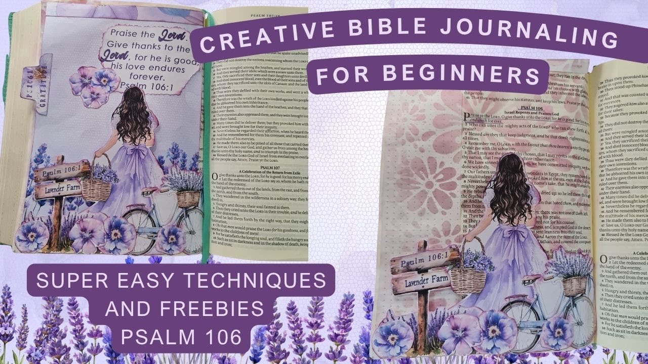 Creative Bible Journaling for Beginners: Craft and Journal on Psalm 106 PLUS a Freebie