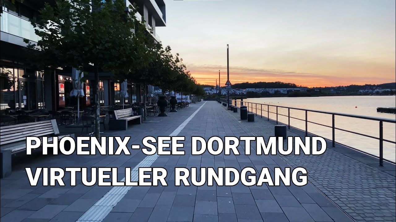 Phoenix-See Dortmund • virtueller Rundgang 🚶 • September 2020【4K】60FPS