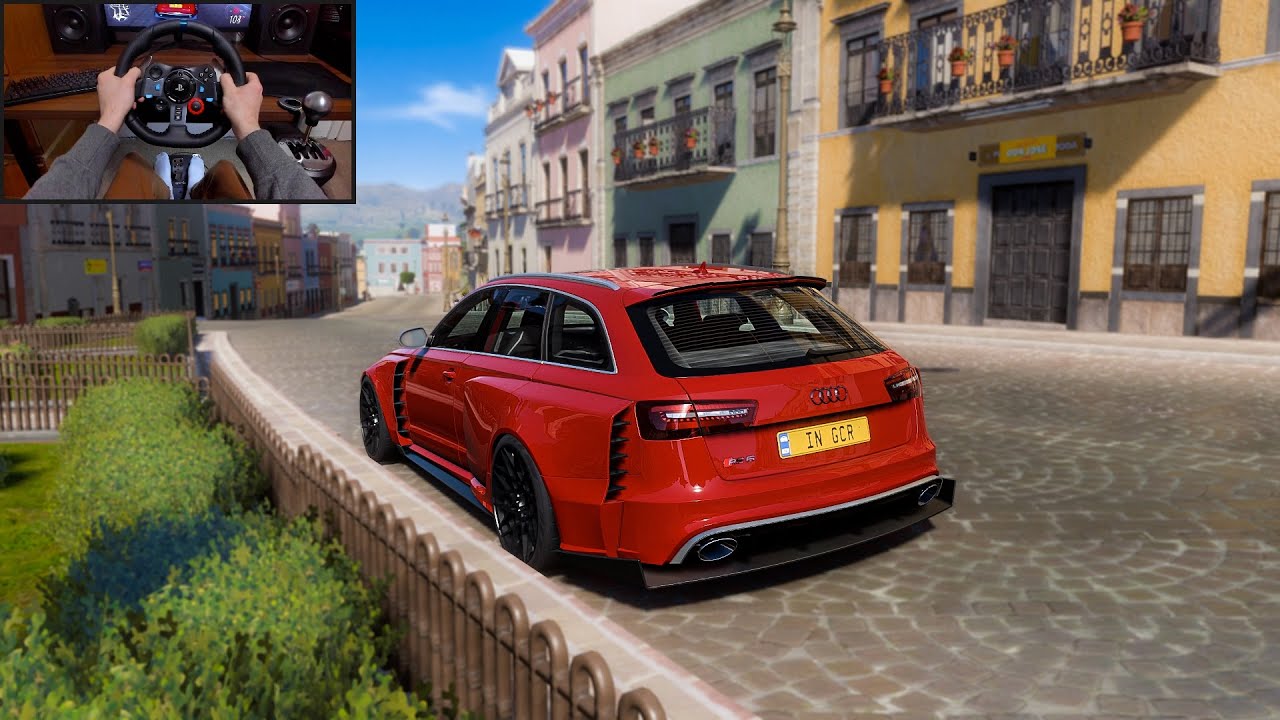 820HP Audi RS6 WIDEBODY - Forza Horizon 5 | Logitech G29 Gameplay