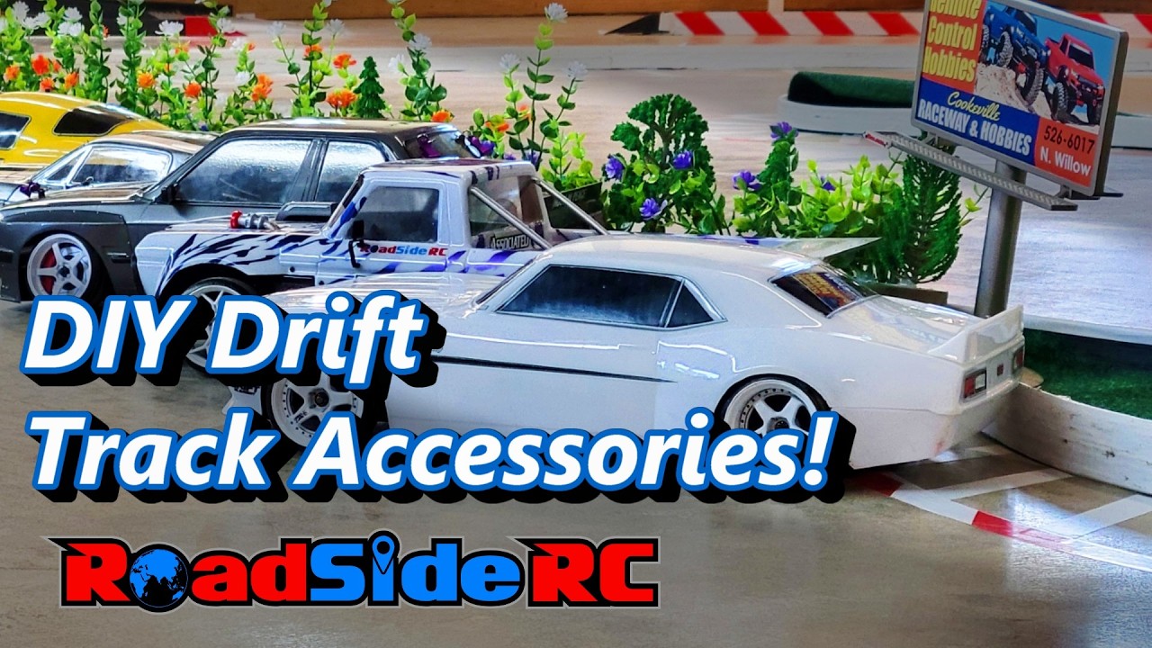Super Easy and Cheap Drift Track Scale Accessories!  You can DIY!