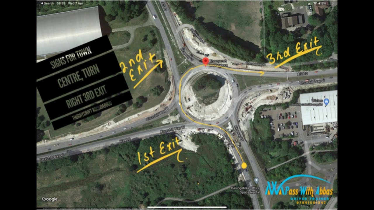 Roundabout Driving Lessons #Basingstoke “Town Centre A3010”Thornycroft Roundabout