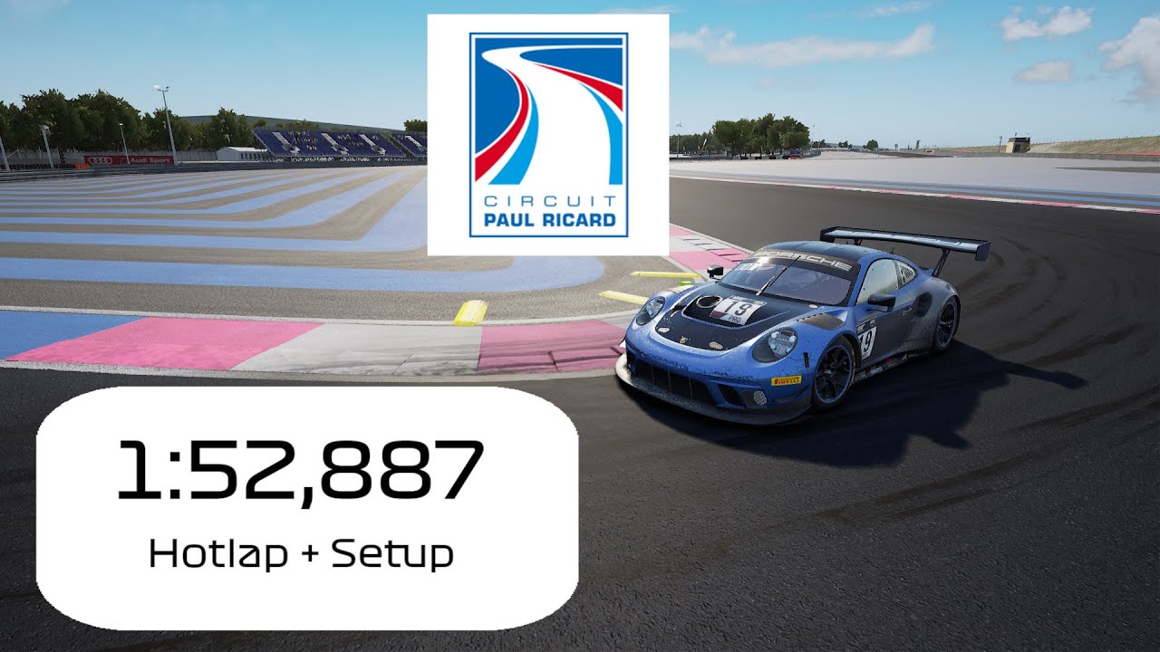 ACC Hotlap - Circuit Paul Richard Porsche 991.2 GT3 R 1:52,8 + Setup