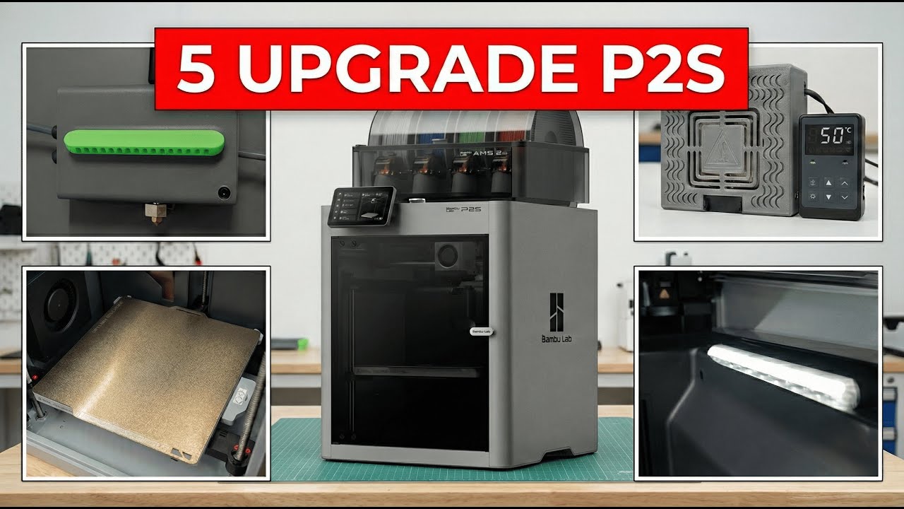 5 upgrade indispensabili per la Bambu Lab P2S