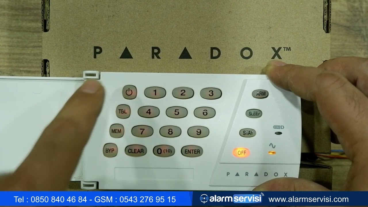 Paradox alarm şifre değiştirme l Paradox alarm servisi