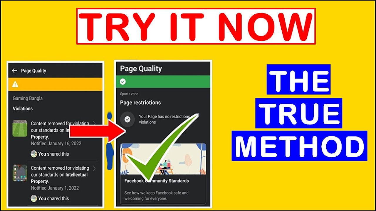 (NEW) How To Remove Facebook Page Quality Violations And Turn Your Page From YELLOW to GREEN (2023)