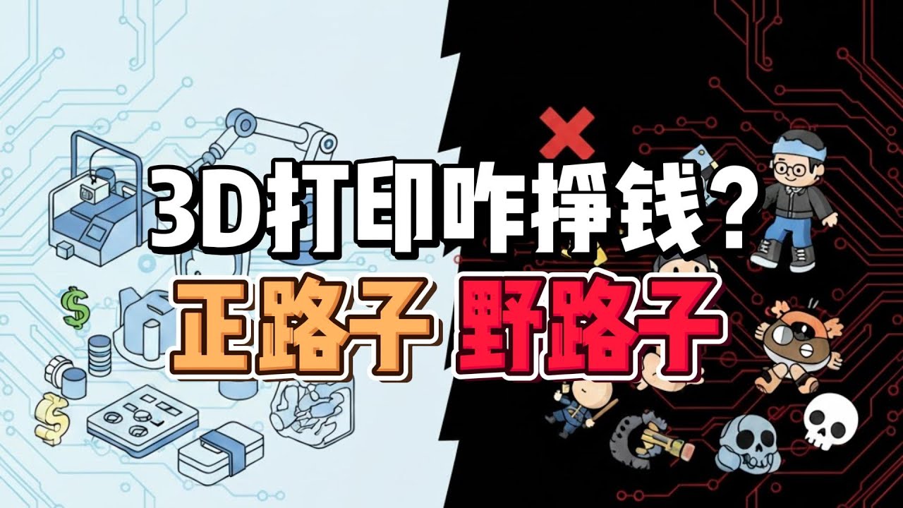 3D打印咋挣钱：正路子 野路子